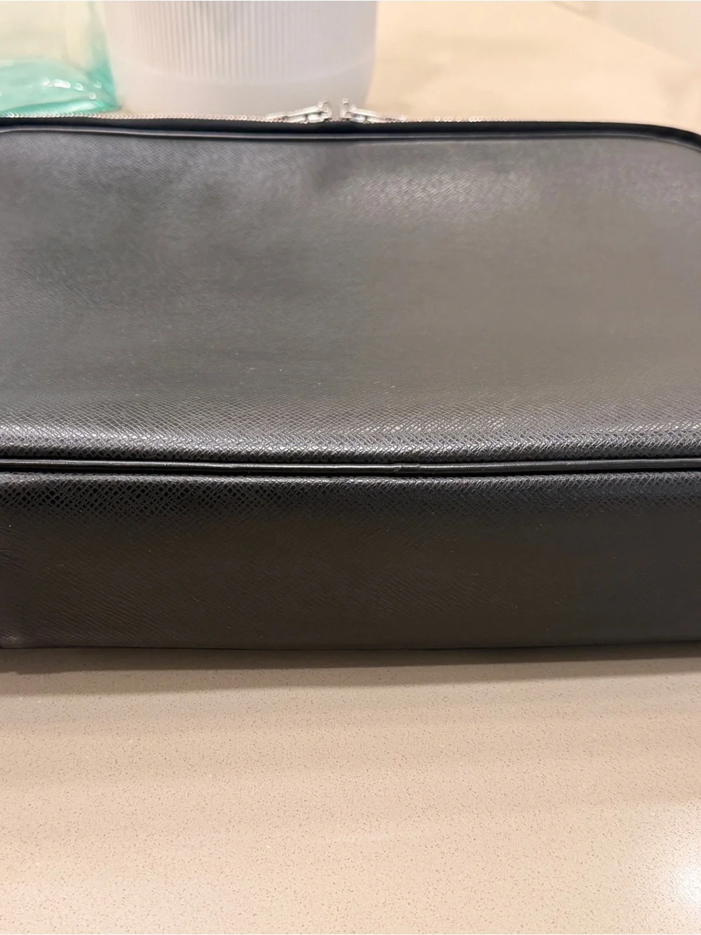 Louis Vuitton Vintage Port Ordinateur Odessa Aldoise Briefcase in Taiga Leather